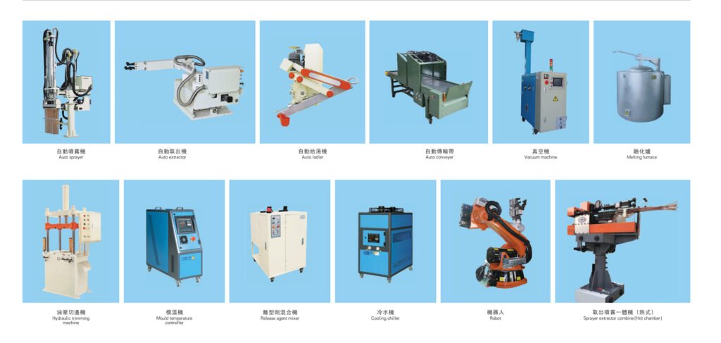 Auxiliary machine for die casting