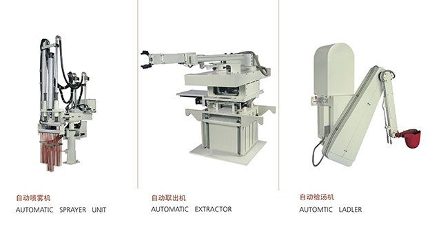 Auxiliary machine for die casting