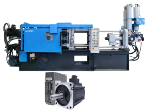 Servo motor die casting machine application