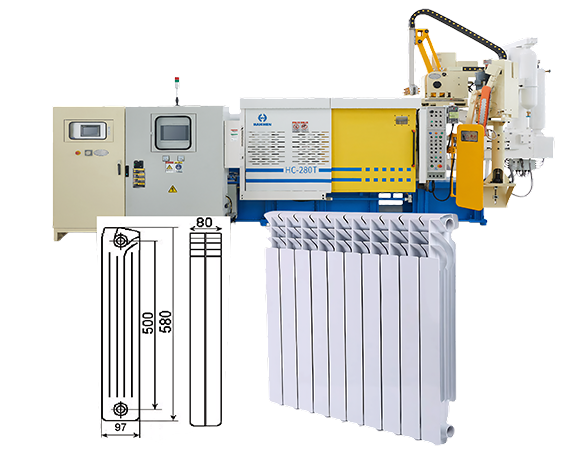 aluminum radiator die casting machine