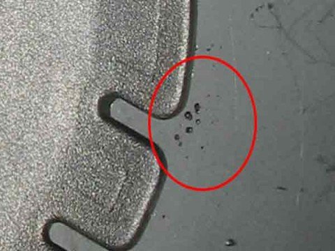Defects in zinc die casting