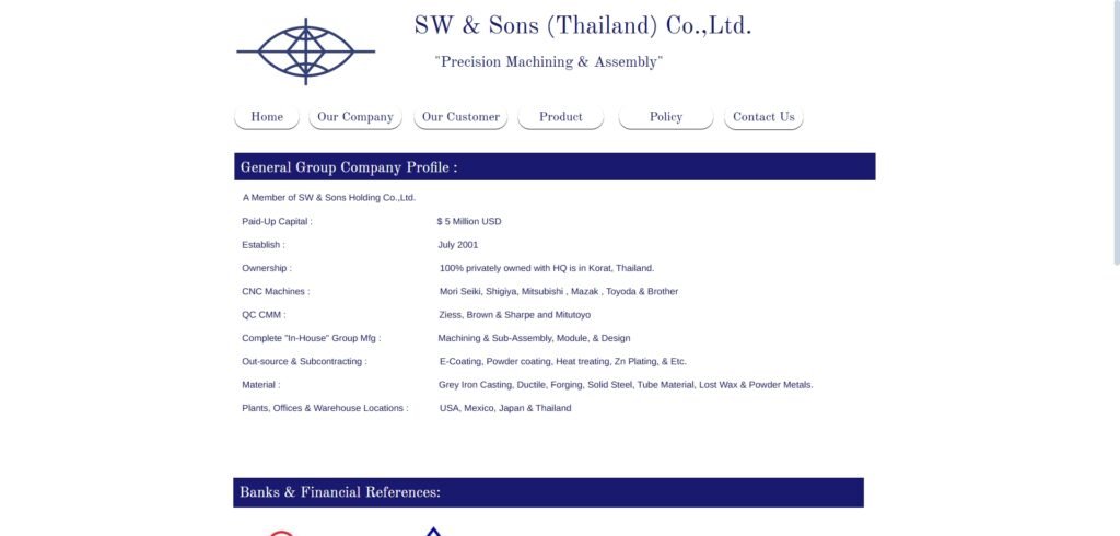 SW & Sons (Thailand) Co. Ltd.